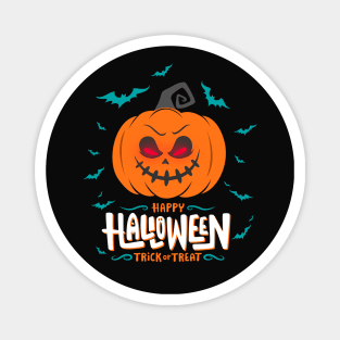 Halloween Scary Evil Pumpkin Funny Pumpkin Head Magnet